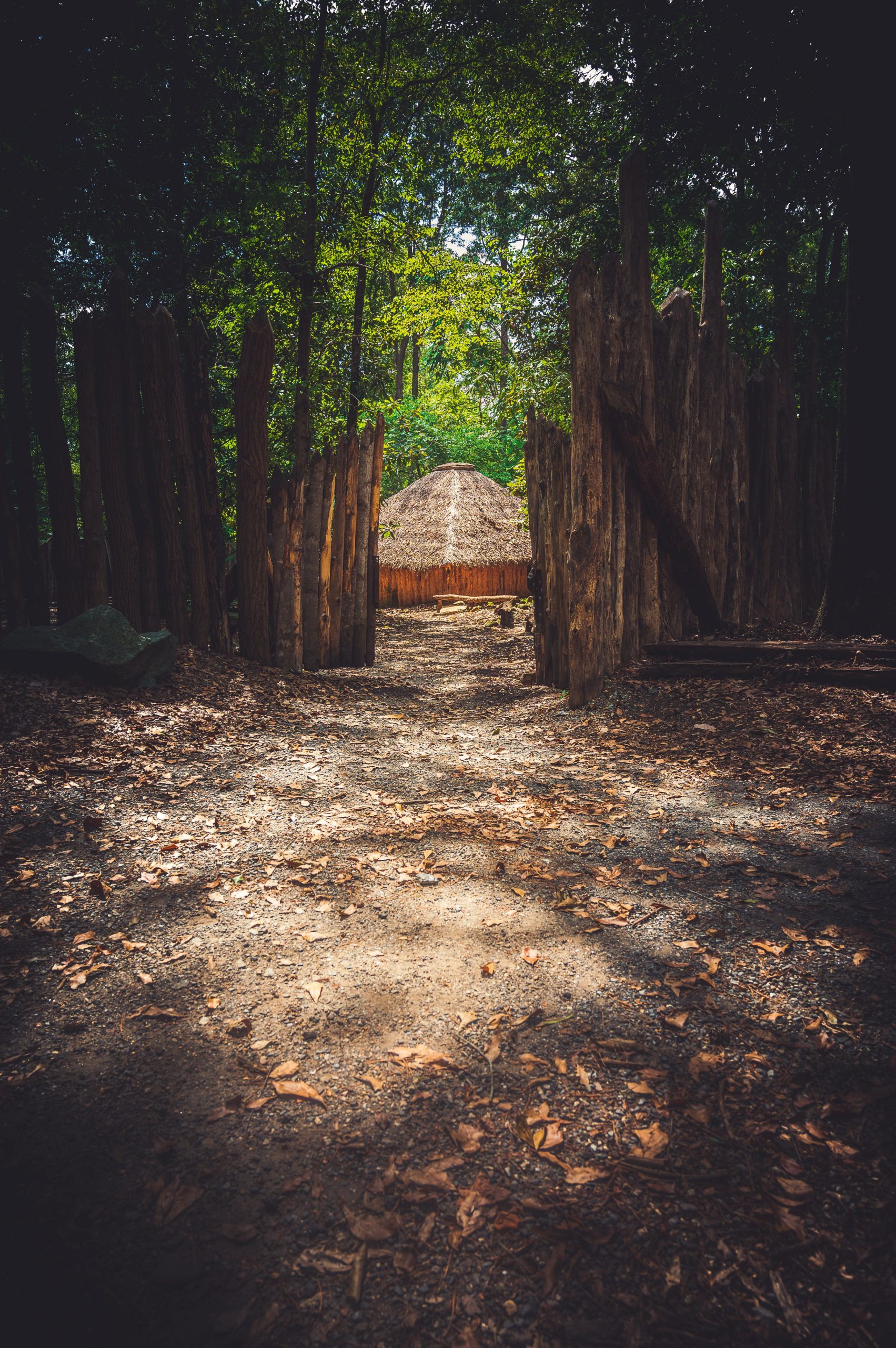 Catawba village exhibit entrance