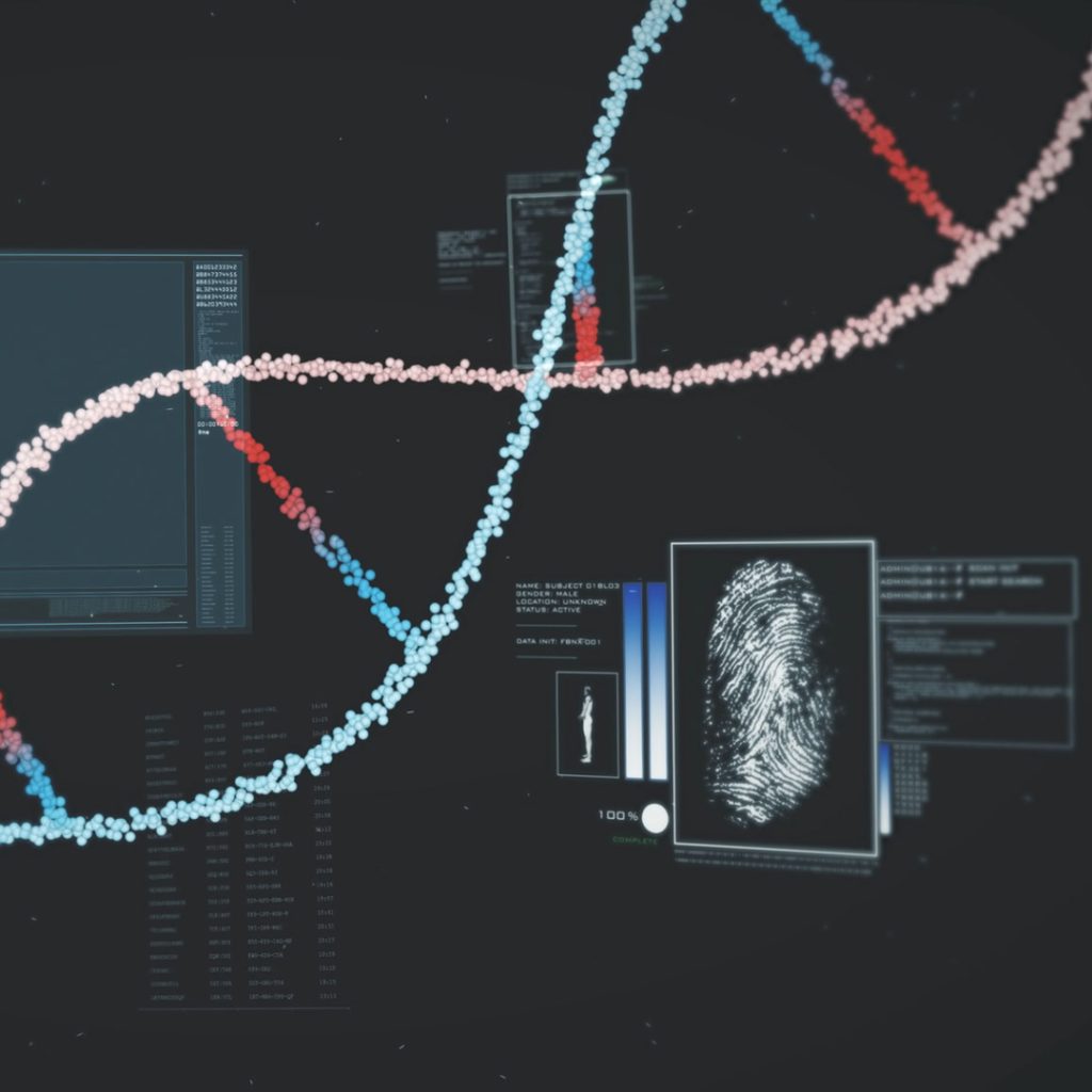 Close up image of the DNA molecule
