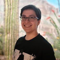 A photograph of museum staff, Gisela Cinko