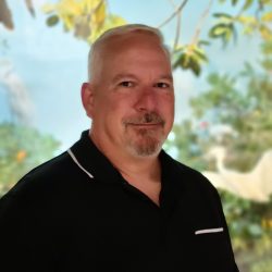 A photograph of museum staff, Pete Yount
